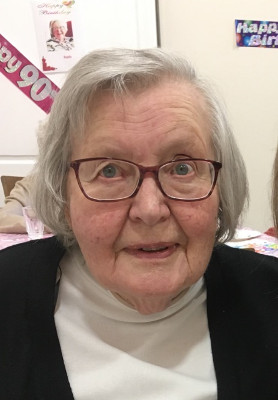 Ruth in her last month at St. Mary's